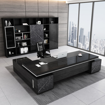 Office boss table simple modern president table and chair combination big class commercial office furniture single general manager
