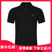 Armani Armani mens 2021 summer new mens business polo shirt slim lapel short-sleeved T-shirt men