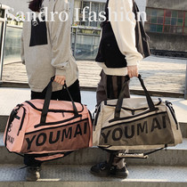  French Sandro Ifashion travel bag Womens large capacity sports fitness bag mens shoulder travel duffel bag
