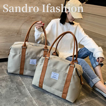 France Sandro Ifashion travel bag female short-distance luggage bag travel Hand bag large capacity deviation bag