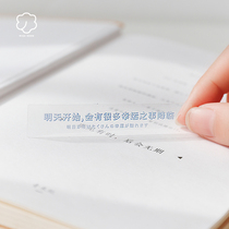 Handbook stickers ins salt series personalized text account diy mobile phone water Cup decoration small pattern pvc waterproof stickers