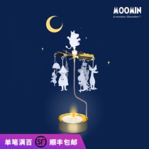 Moomin Moomin official rotating candlestick lantern ornament Nordic romantic candlelight girl heart creative gift
