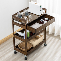 Beauty Salon Salon special haircut solid wood trolley foot bath shop tool cart restaurant hotel Hospital