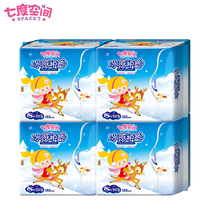 Seven-degree space cushion ice-feeling sanitary pad girl cotton soft mint type pad combination 72 pieces QDAB818