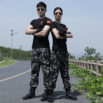 Summer camouflage suit suit mens special forces short sleeve slim T-shirt camouflage pants military fans students military training special training uniforms