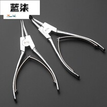 6-inch Ning Bridge Circlip pliers replacement anti-theft door handle automatic lock core white inner card outer buckle straight mouth shaft