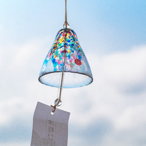 Simi Bazaar Japan Imported Stone Tsuzuka Tsuzumi Light Handmade Colored Glass Wind Bells Japan Style Wind Bells Hanging Decoration Gifts