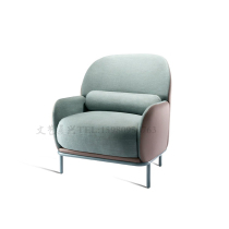 Postmodern minimalist Leisure chair-like room Dining Room Light Lavish Metal Single Chair Sales Office talks Signing sofa Customized