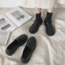 Black Soft Sister Little Leather Shoes women Inn Wind flat bottom 2022 Spring summer new 100 hitch retro day series jk uniforms Single shoe