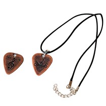 2019 Guitar pick necklace strummable rock student Korean version of personality jewelry pendant Male hip hop pendant