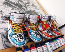  (Customized appreciation)AJ1 sneakers custom dragon Ball theme custom Sun Wukong DIY graffiti hand-painted basketball shoes