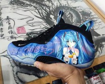  (Customized appreciation)Bubble-spraying sneakers custom Hatsune Miku two-dimensional wind DIY hand-painted custom basketball shoes
