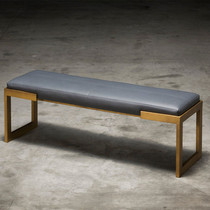 Nordic Shoe Changing Bench Iron Art Strip Bench Creative Stool Casual Dining Stool European Style Bed Tailbench Clothing Shop Sofa Bench