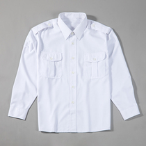 Stock old 99-style sea white long sleeve shirt old white shirt work shirt breathable sweat-absorbing quick-drying clothes