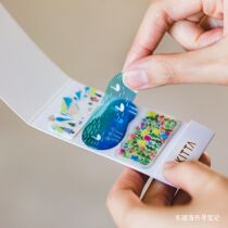 (Spot) New Products Transparent Japan Brocade Kitta Tape Stickers Lace with off-type paper