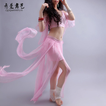 Qingman dance belly dance exercise suit 2021 New group dance clothes performance suit women