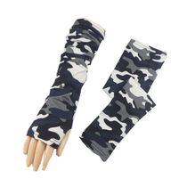 Ice silk sleeve summer thin breathable Mens arm sleeve female extended sleeve driving riding UV driver