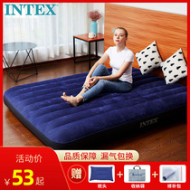 intex air cushion bed single household double inflatable mattress camping outdoor portable flush padded folding