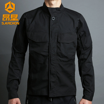 Spring and autumn long-sleeved outdoor tactical shirt men breathable military fans multi-pocket army shirt jacket jacket jacket jacket