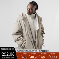 bodydream fashion lamb velvet hooded jacket loose two wear trend Joker wind-proof warm sports cotton suit