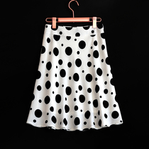Tide brand Chiffon polka dot skirt womens 2021 summer new versatile loose thin section medium-long hanging A-line skirt