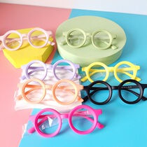 Infant children Eye frames No lenses 2-9-year-old silicone Silicone Baby Boy Girl Cartoon Cute Toy Soft Leg
