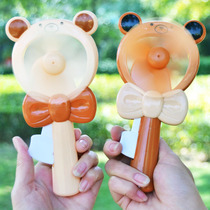 Custom LOGO mini hand-pressed manual small fan Portable portable hand-held hand-shaking gift advertising gift