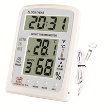 Large warehouse KT203 luxury extra-large screen indoor outdoor temperature and humidity table temperature switching shows Lunar calendar gift