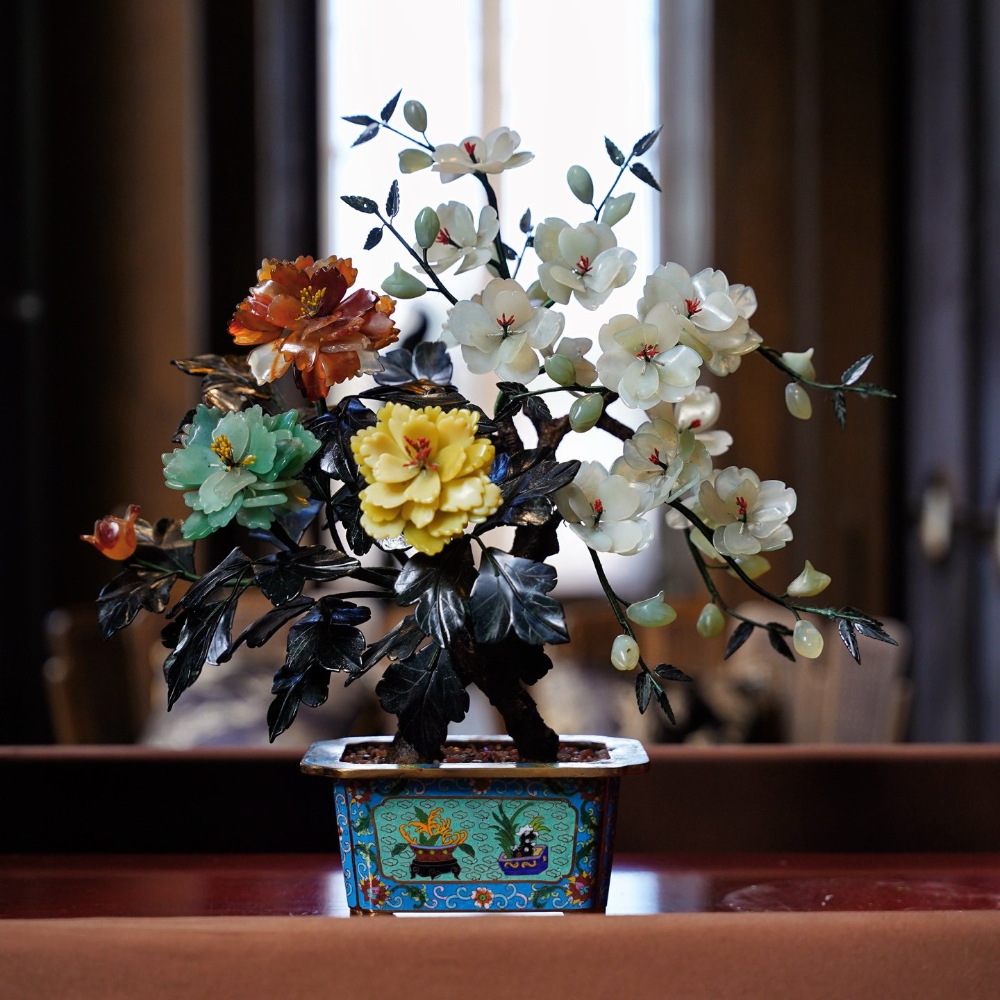 景泰蓝玉石盆景-景泰蓝玉石盆景促销价格、景泰蓝玉石盆景品牌- 淘宝