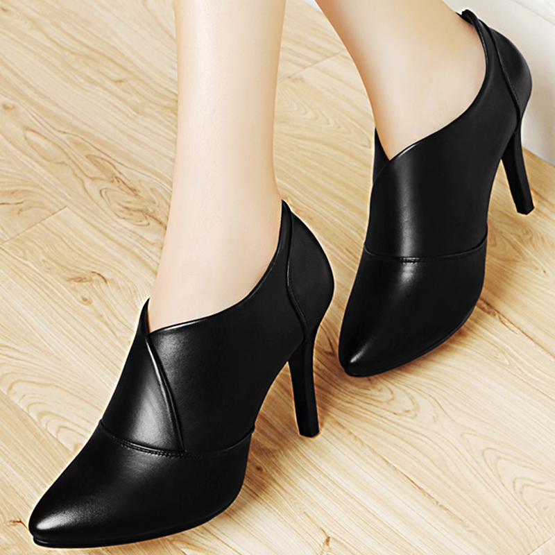 High-heeled Shoes 2019 New Mid-heeled Women's Shoes