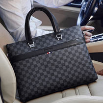 Cohnim Kevin mens bag handbag cross section with leather business casual mens shoulder crossbody briefcase bag