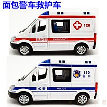 Alloy Mercedes-Benz Simulation 120 Ambulance 110 Public Security Police Car Banknote Car Boy Car Model Toy