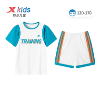Special Step Boy Clothing Boy Short Sleeve Suit Children 2 Pieces Of Tracksuit Sportswear 2022 Summer New CUHK Child Speed Dry Clothes
