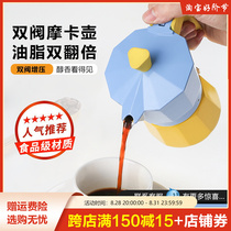 Moka Pot Double Valve Espresso Coffee Maker Home Cooking Coffee Appliance High Pressure Hand Sprint Extraction Pot espresso coffee maker