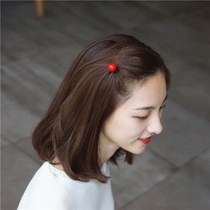 Net red side hairpin female Korean retro word clip Macaron candy color hair card simple edge clip bangs clip female
