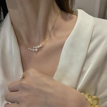 Hong Kong (designer) RVY 2021 new niche light luxury gentle wind pearl necklace choker female summer