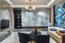 Mona Lisa living room with pattern background wall smoke blue cloud Xiu CBP5612