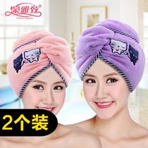 Douyin dry hair hat female strong absorbent quick-drying thick shower cap dry hair towel wipe hair dry hair artifact towel wrap headscarf