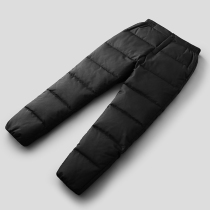 White goose down pants men wear thick waist winter outdoor leisure middle-aged and elderly cold-proof warm straight cotton pants