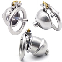 Metal male chastity lock with catheterization intubation Men cb chastity lock with penis cb lock jj Birdcage adult sexual