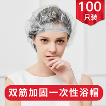 JAJALIN disposable shower cap 100 only for bath shower work head cover waterproof and oil smoke proof kitchen oil cap