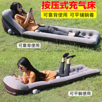 Foldable pressing air-filled mattress Outdoor camping air cushion Moisture-proof mat Portable sleeping mat Multi-functional lazy sofa