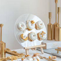Simulation cake food model wedding platinum donut dessert table scene decoration shooting props