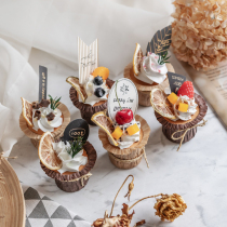 Simulation cupcake model cream fruit cup dessert ins window layout decoration decoration shooting props