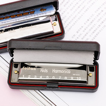 10-hole titanium monophonic blues harmonica children self-study students with practice beginners training introductory instruments
