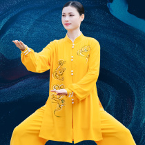 Striving for Fenghua Taiji clothing female New elegant high-end Taijiquan performance competition practice clothing spring and autumn performance clothing