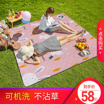 Picnic mat moisture-proof mat thickened outdoor outing portable picnic cloth lawn waterproof mat picnic mat ins Wind
