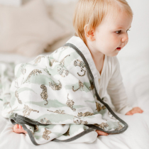 Nest Designs4 layer gauze large square towels baby cover quilted by babys quilt with blanket four seasons universal