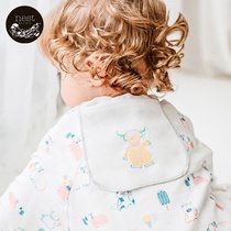 Nest Designs Baby Gauze sweat-absorbing towel Childrens kindergarten pad back towel Baby sweat-absorbing towel 2pcs