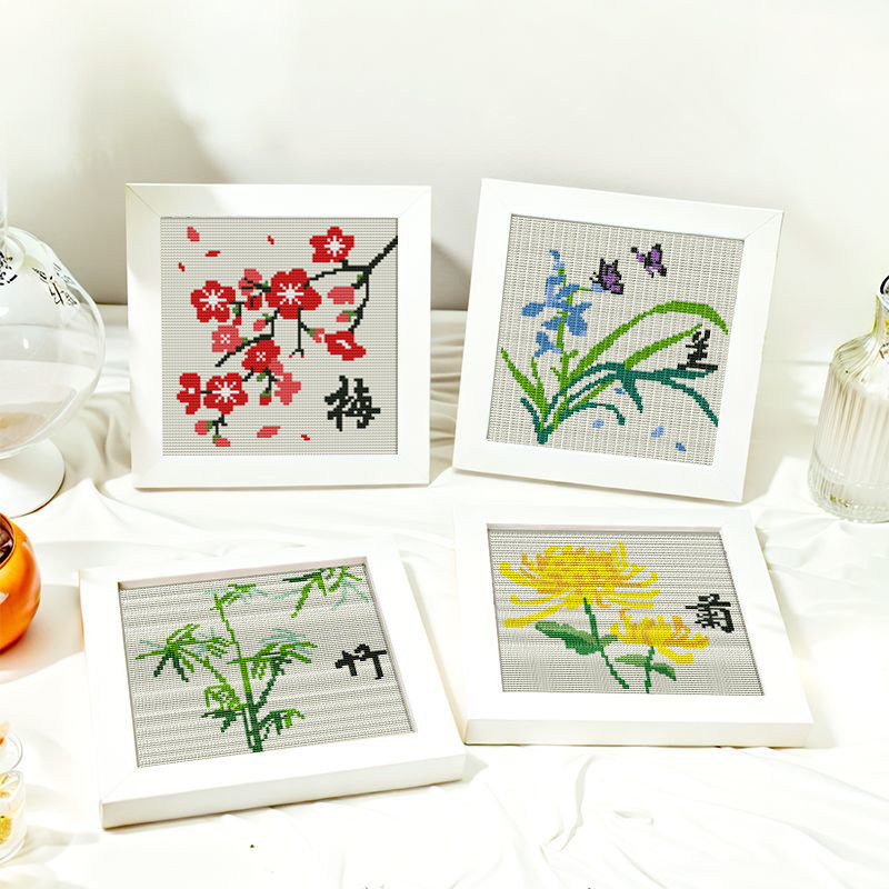 刺绣梅兰竹菊-刺绣梅兰竹菊促销价格、刺绣梅兰竹菊品牌- 淘宝